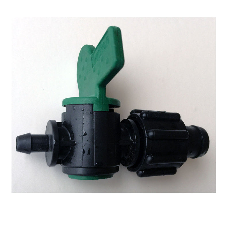 Fitting for Drip TapeTapeLoc w/.250 Barb & Valve FloraFlow LLC