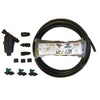 deluxe single-line black all-in-one mat kit combines drip irrigation & plastic mulch.