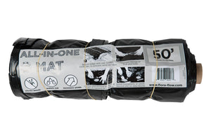 50-Foot Black Mat With Single-Drip Tape Line And Perforated Plant Holes